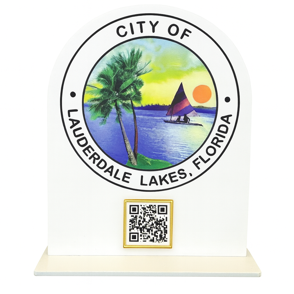 Custom Business QR Code Stand Simple