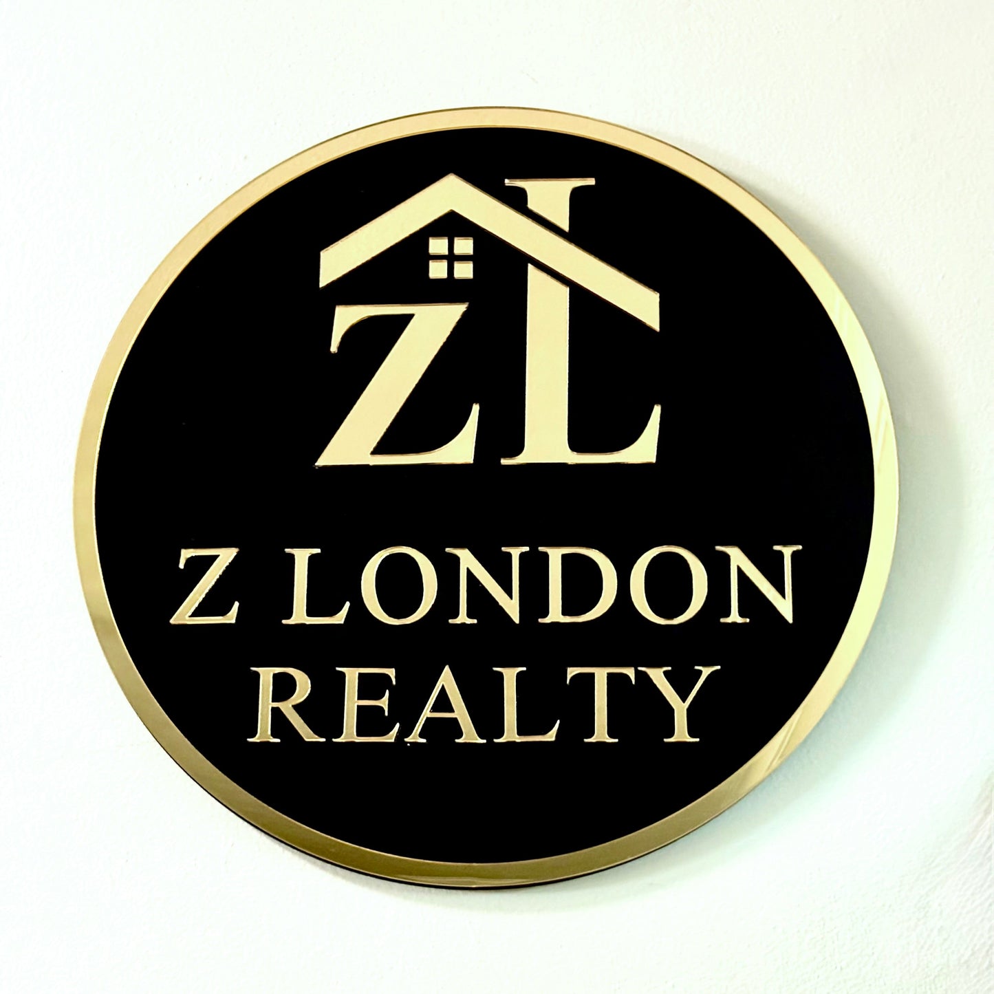 Custom Acrylic Business and Event Logo Sign Simple