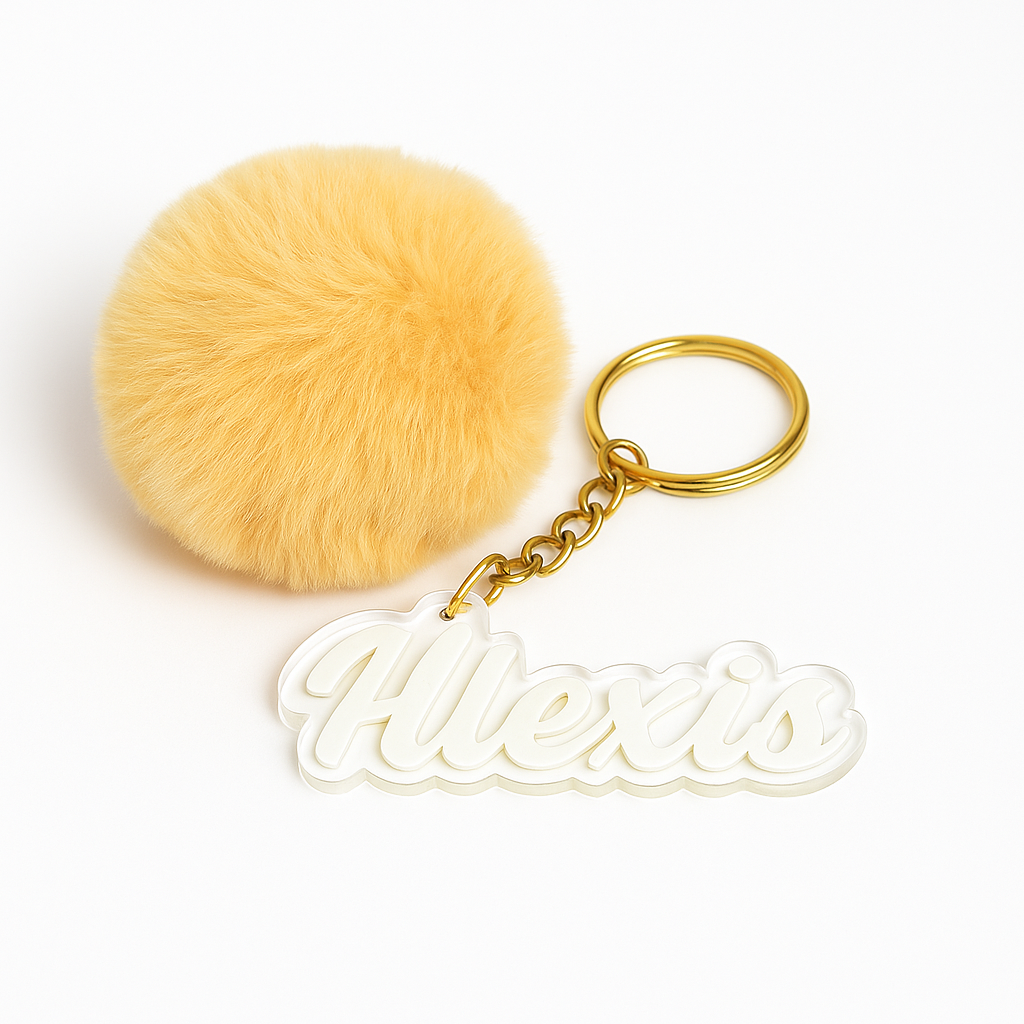 Custom Acrylic Name Tag Key Chain