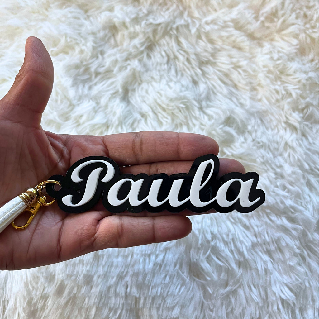 Custom Acrylic Name Tag Key Chain