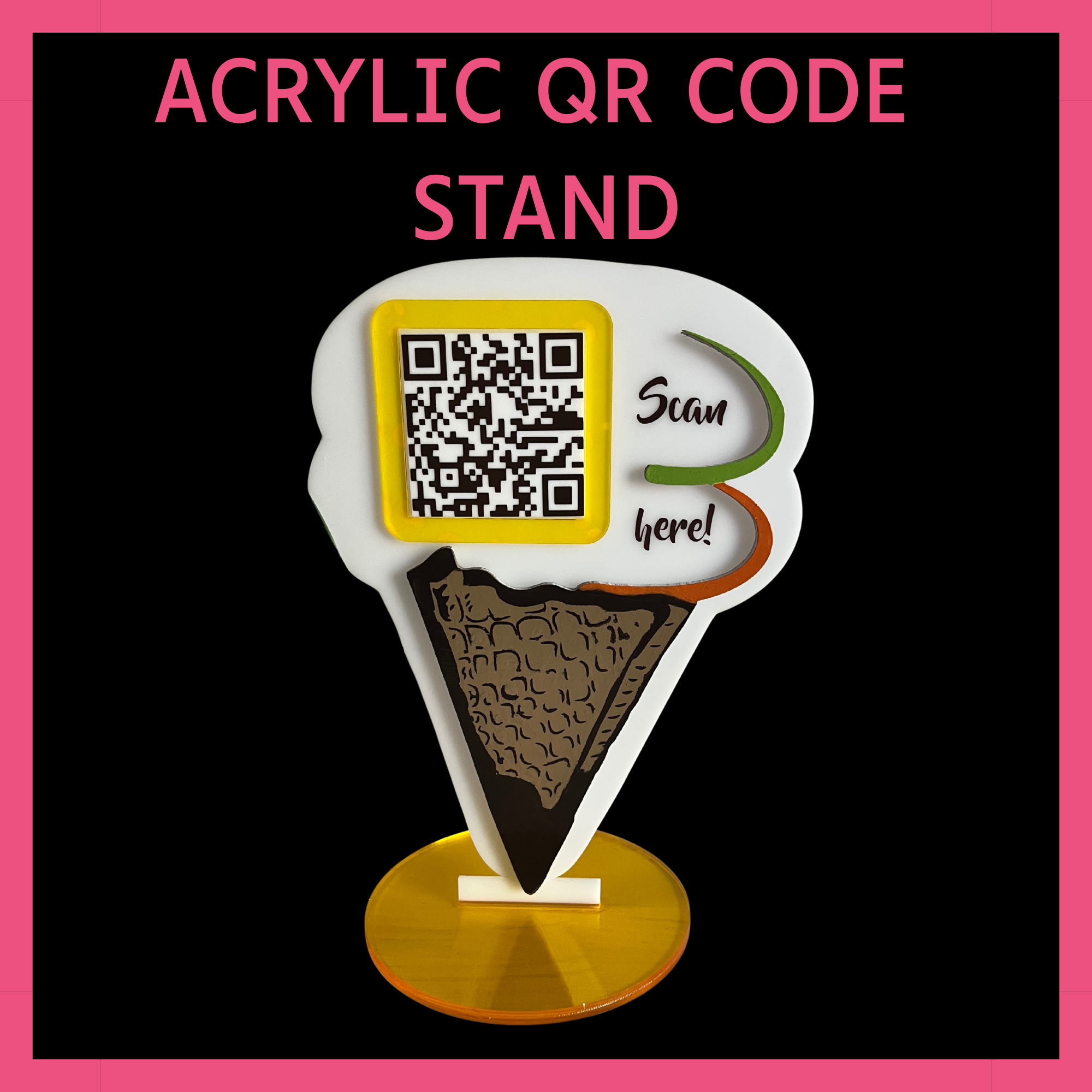 Custom Business QR Code Stand