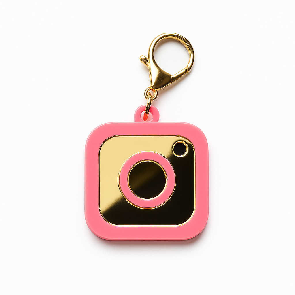 Custom Instagram Logo Business Programable NFC keychain
