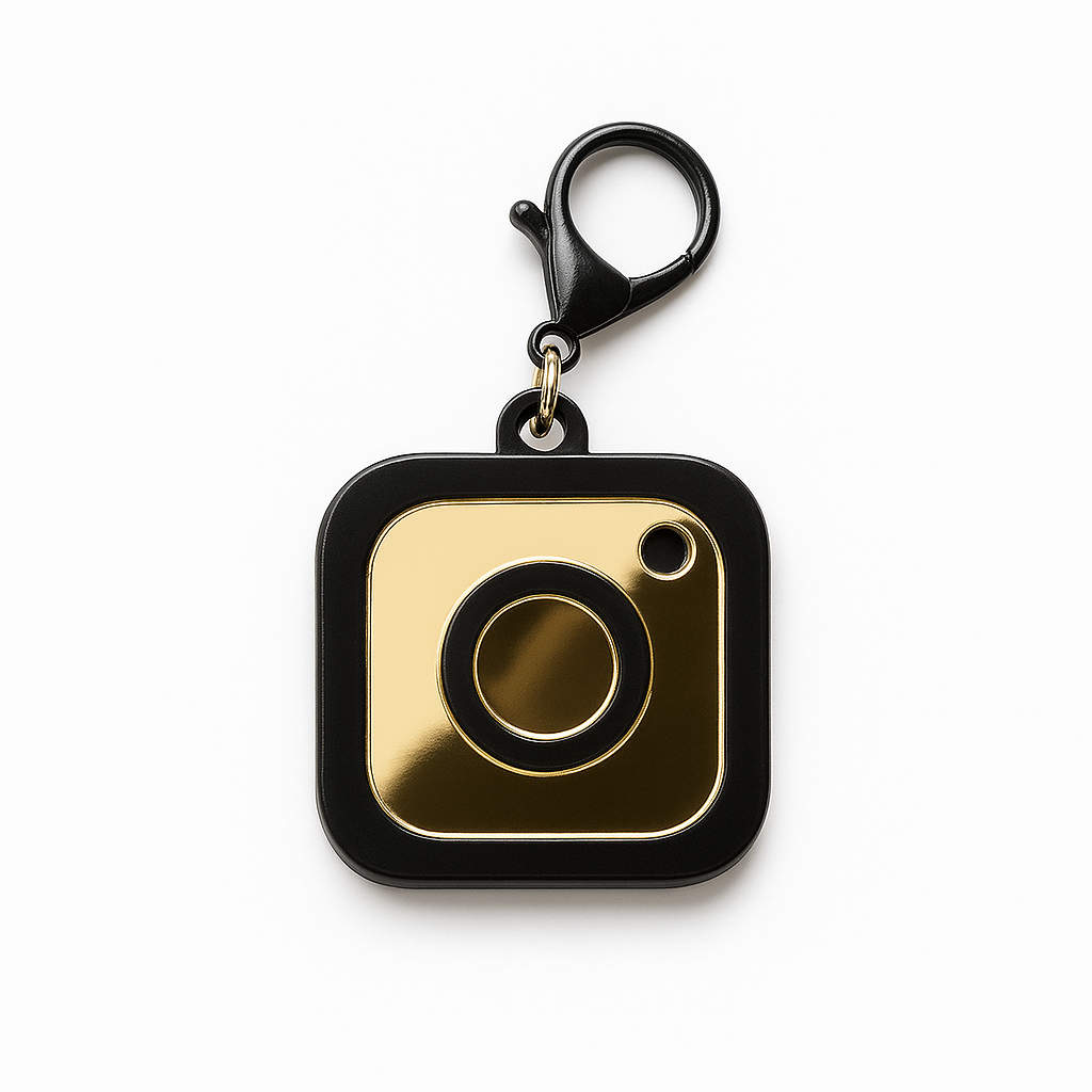 Custom Instagram Logo Business Programable NFC keychain