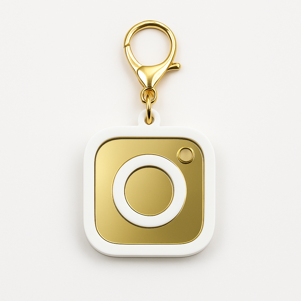 Custom Instagram Logo Business Programable NFC keychain