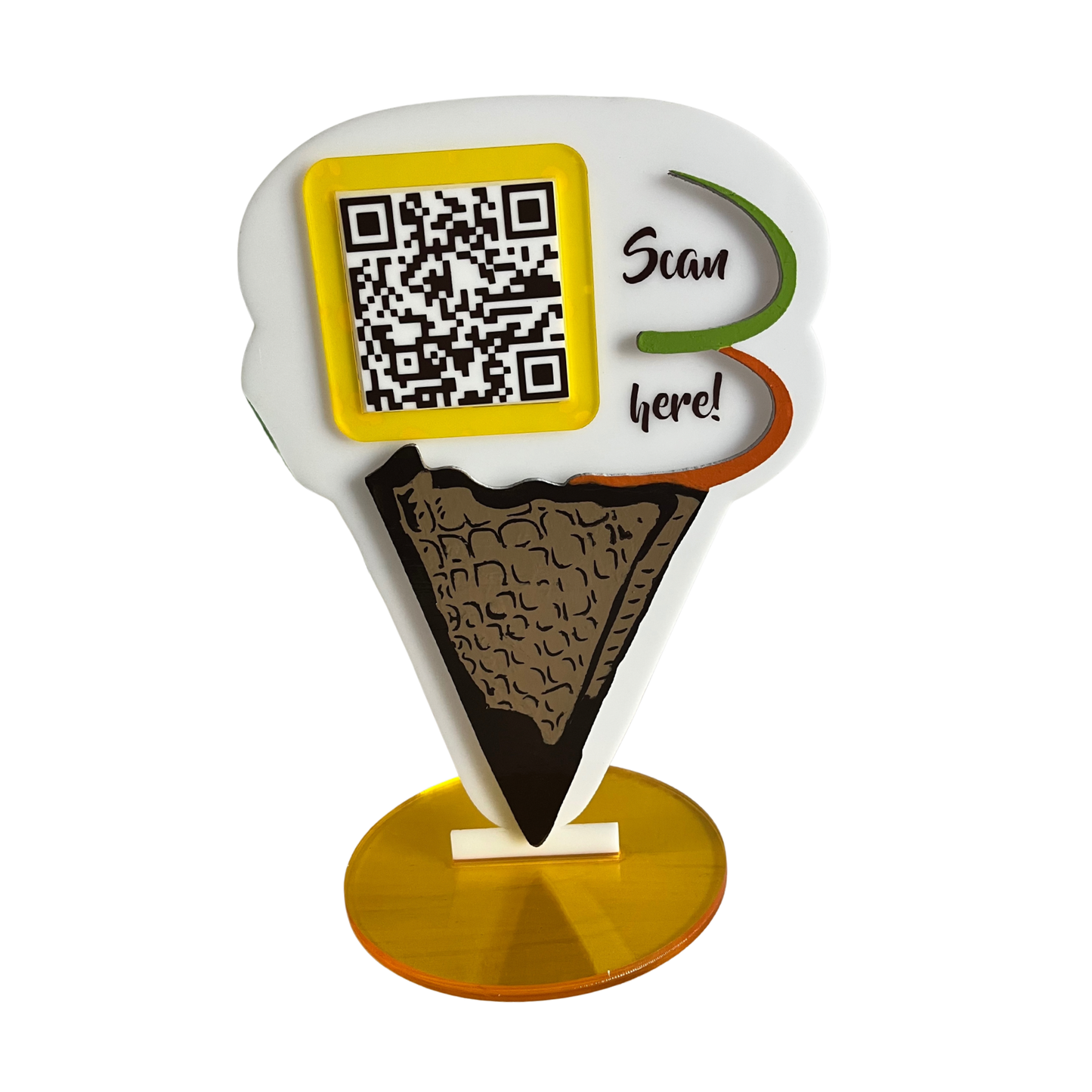 Custom Business QR Code Stand