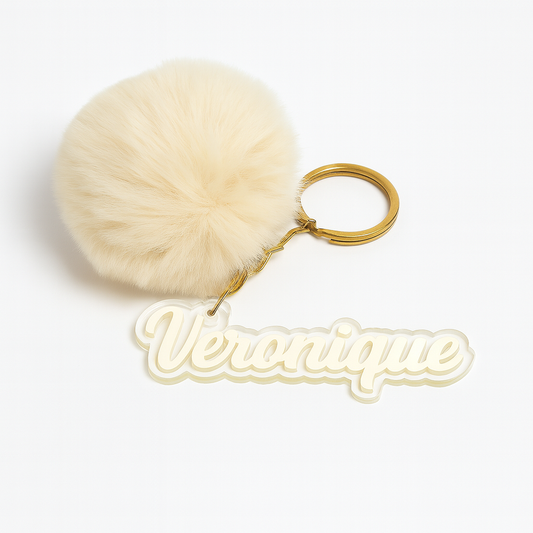 Custom Acrylic Name Tag Key Chain